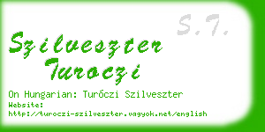 szilveszter turoczi business card