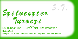 szilveszter turoczi business card